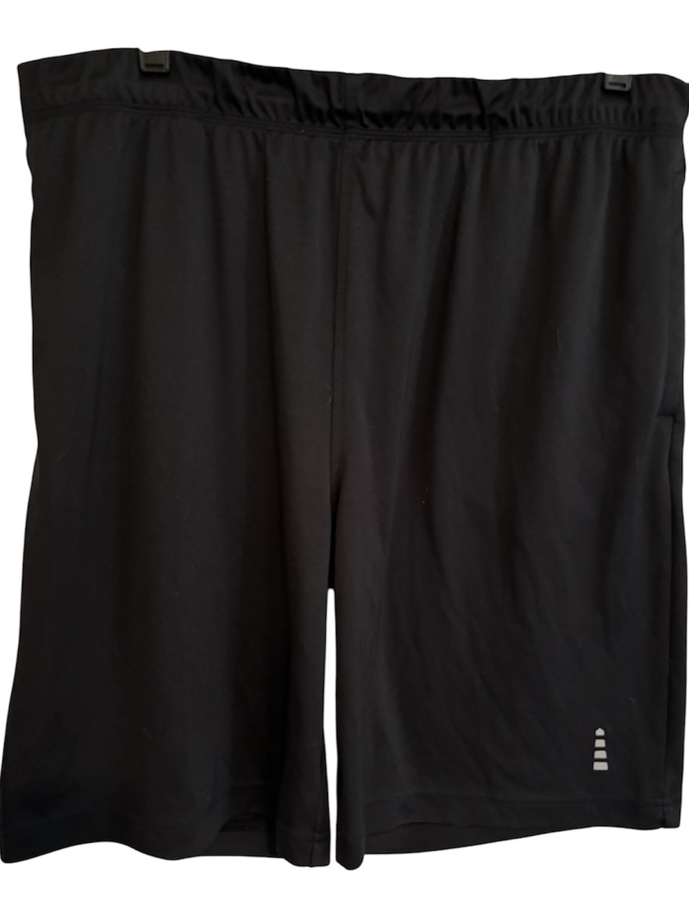 Large Lands' End Men's Black Athletic Performance Shorts